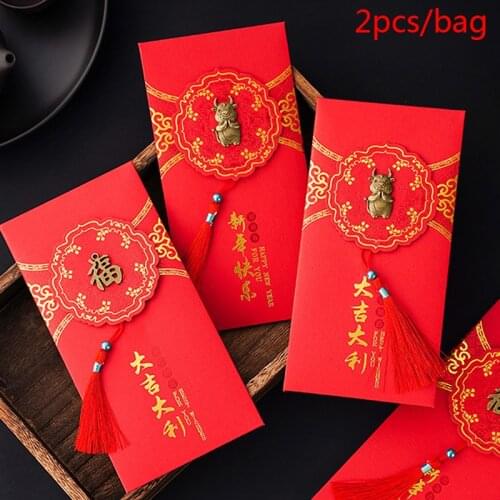 Red Packets Chinese Red Lucky Envelopes Money Bags Cartoon Envelope Chinese New Year Gifts For Weddings New Year Red Envelope