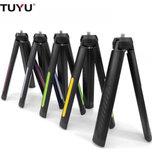 TUYU 6-color alloy tripod bracket for GOPRO Zhiyun smooth Q 4 crane 2 Dji stable bracket mini portable extension pole tripod