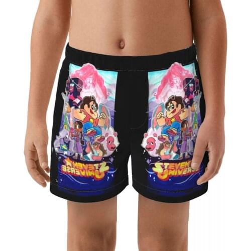 Steven Universe Multi Prints boy Elastic Swimming Trunk Swimwear Beach Swim Sport Short Surfing Summer Swimsui Shorts Bath Suit