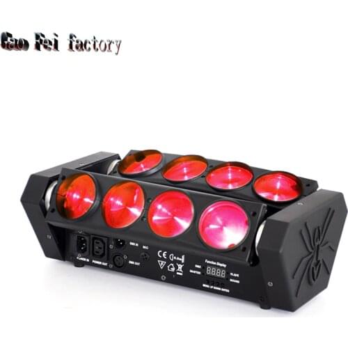 Lyre Beam 8X12W Led Spider DMX Moving Head Light For Dj Night Club Bar Disco Light