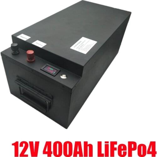 12V 400Ah Lithium Battery Solar Pack Deep Cycle 12V 400Ah Solar LiFePO4 Battery + 20A charger
