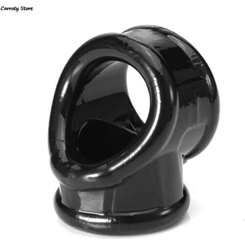 Male Chastity Device Scrotum Rings Penis Sleeve Cockrings Time Delay Cock Cage adult Toys For Men Ball Stretcher Cock Ring