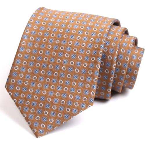 New Design Gentleman Business Tie High Quality 8CM Wide Khaki Ties For Men Business Suit Work Necktie Fashion Formal Neck Tie