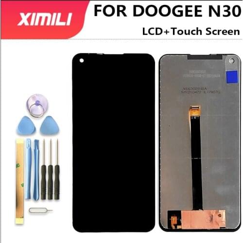 New 6.55 inch Doogee N30 LCD Display+Touch Screen Digitizer Assembly 100% Original LCD+Touch Digitizer for DOOGEE N30Phone+Tools
