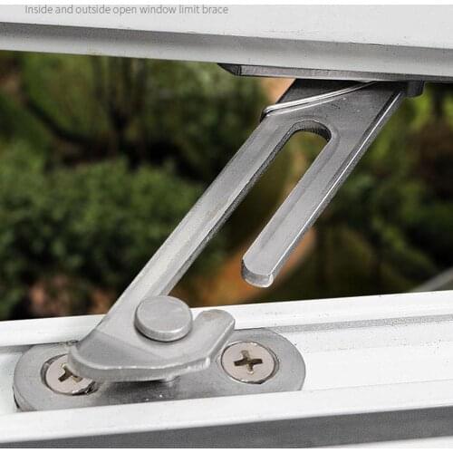 Window Stopper UPVC Window Restrictor Child Lock Safety Set W/Fixing Catch Screws Right G6U6