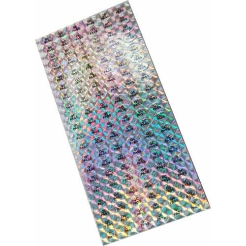 Retail 1*0.6cm 9000Pcs/Lot Self Adhensive Quality Check PASS Laser Stickers Oval Printed QC Pass Label Sticker