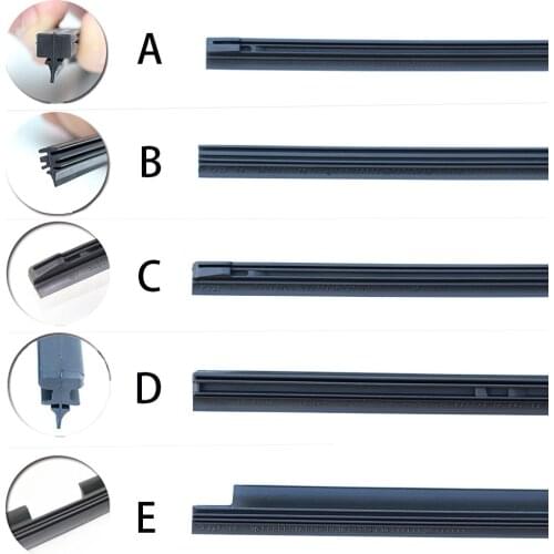 Car Wiper Blade Insert Rubber strip For Hyundai SantaFe Veracruz Mistra Tucson Veloster Rohens AZERA Avante IONIQ