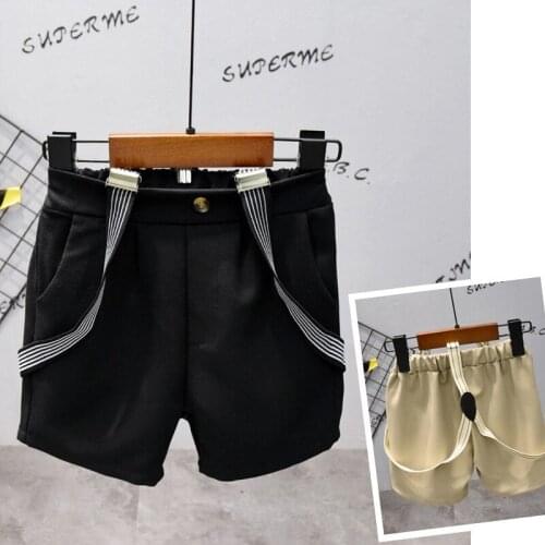 Toddler Boys Shorts Casual Korean Loose Strap Shorts For Boy Summer Baby Boys Pants New Arrival Children Shorts 2 3 4 5 6 Years