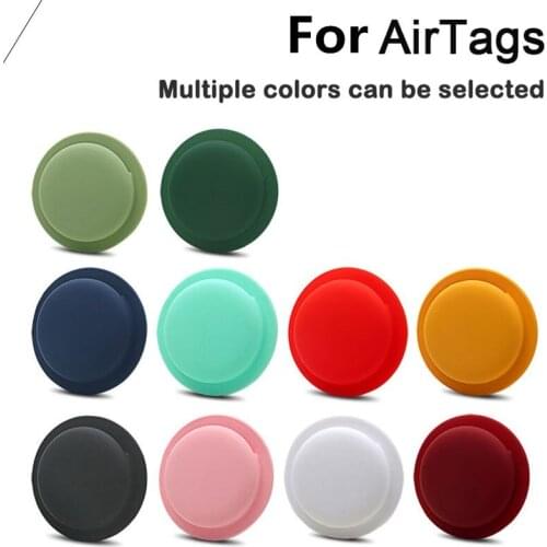 For Airtags Tracker Silicone Protective Sleeve Case Anti-lost Soft Airtag Tracker Cover Protector For Apple Airtags