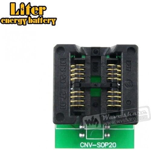SOP8 TO DIP8 2-Units SO8 SOIC8 Enplas IC Programming Adapter Test Burn-in Socket 5.4mm Width 1.27mm Pitch