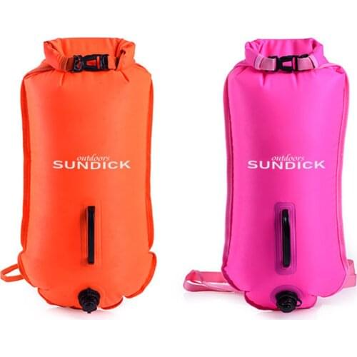 Swimming Buoy Three-layer Double-airbag Swim Buoy 28L Waterproof Dry Drift Bag Drifting Rafting Drybag For Swimming Accessories