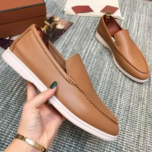 High quality Suede Casual Man Womes Shoes Outdoor Slip On Lazy Loafers Simple Cozy Leisure Mules Multicolor Driving Walk Shoes
