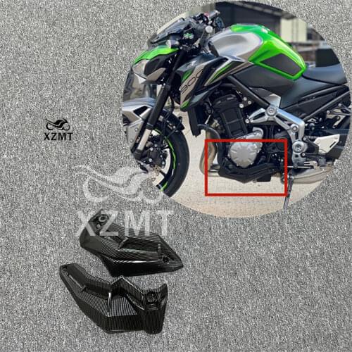 Motorcycle Lower Engine Belly Pan Bottom Cover Protector Fairing Cowl Injection Molded Carbon For Kawasaki Z900 2017 2018 2019