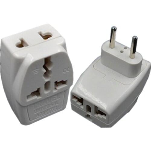 10pcs/lot 1to3 extended socket Splitter Universal UK/US/EU/AU 3 Pins 2 Pins Socket to EURO Up Down EU Travel Power Adapter Plug