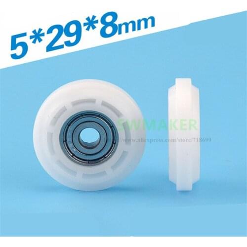 5*29*8 bag plastic bag type rubber bearing pulley moves outside the doors and Windows convex Y convex shoulder 3 d printing