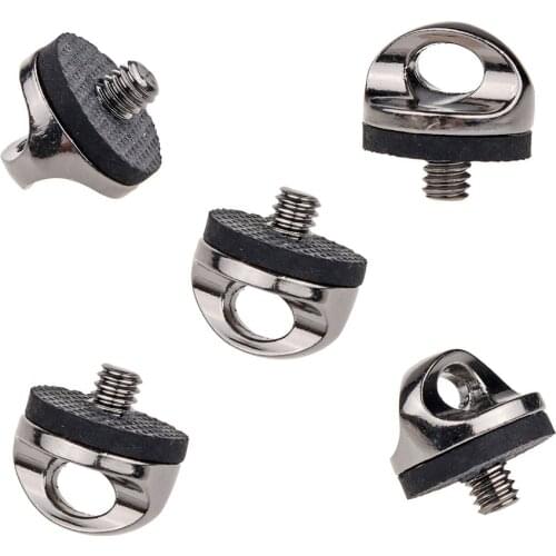 5Pcs Neck Strap Screw Holder Stainless Metal Screw for Quick Release/Install R-Strap Neck Sling Strap Holder for DSLR Camera
