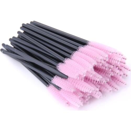 50 pcs Eyelash Extension Disposable Make up Eyebrow brush Mascara Wand Applicator Eye Lashes Cosmetic Brushes Set makeup tools