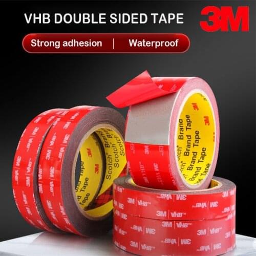 3M Car Special Double Sided Adhesive Heavy Duty Mounting Tape Vhb Waterproof Foam Tape for Home Car Office Diy Application Tool