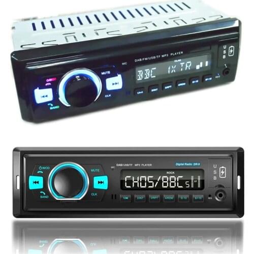 Car Radio Autoradio 1 Din Stereo Audio MP3 Player Support USB TF Bluetooth DAB+ FM
