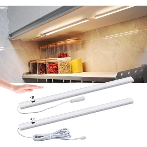 White/Warm/Natural Hand Sweep Led Cabinet light Bar Sensor Wardrobe Closet Wall Kitchen Lamp Under Furniture Bed Decor Lighting