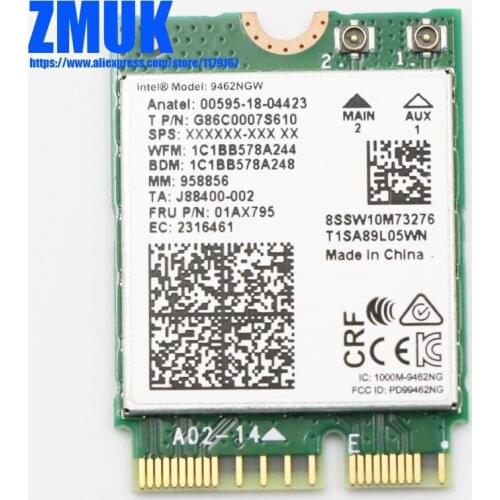 Int 9462NGW Wireless NV M2 Card For Lenovo ideapad S145 730S L340 S540 Yoga S730 Series,P/N 01AX795