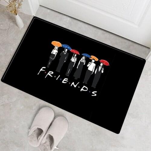 Friends Tv Show Living Room Carpet Entrance Door Mat Floating Carpet Home Decoration Bathroom Rug Portable Kitchen Hallway Mats