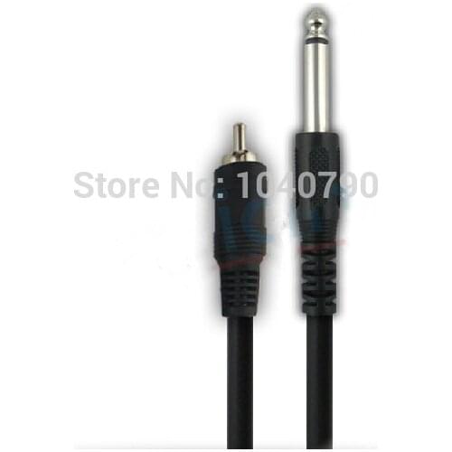 Two core 6.3/6.35/6.3 mono to Lotus RCA Audio line connecting Audio and video signal transmission line 3M 9.6ft
