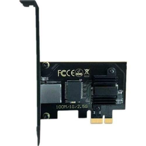For 2.5G Gigabit Gaming Network Card Wired Network Card 2500M Computer Adapt to Ethernet Card 2.5 Pcie Adapter
