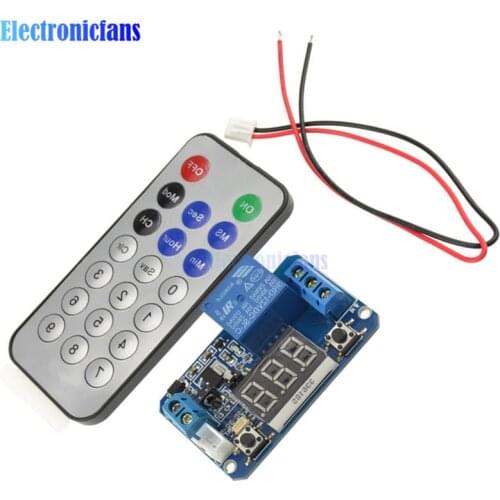 12V Infrared Remote Control Timer Delay Relay LED Tube Display Module for Arduino Timer Relay Module