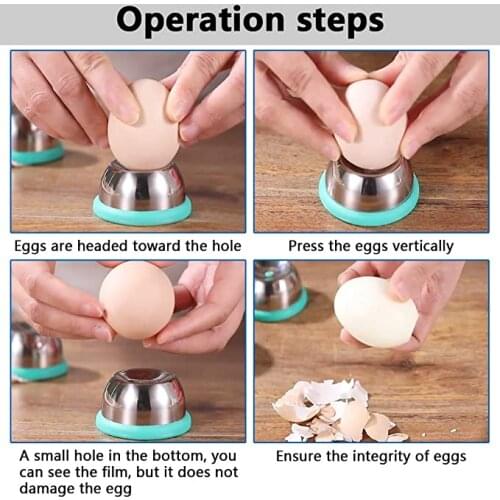 Egg Piercer for Hard Boiled Eggs Stainless Steel Egg Prickers Egg Separator Tool Hard Boiled Egg Piercer Hole Seperater Tool