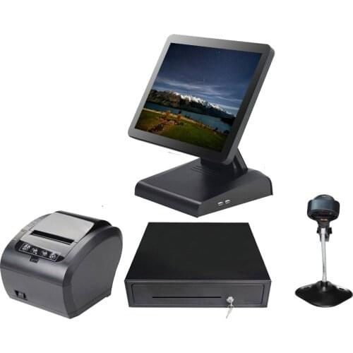 Commercial EPOS system high quality touch screen 15''POS all in one for restaurants POS terminal