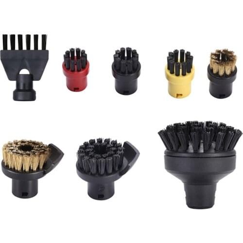 Round Brush Sprinkler Nozzle Head for Karcher SC1 SC2 SC3 SC4 Large Round Flat Brush Cleaning Brush for Sweeper