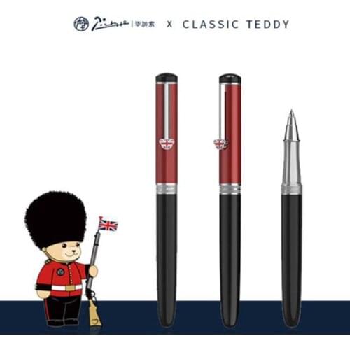 Picasso 921 Metal Roller Ball Pen Red Teddy Pimio British Series Iridium Top Quality Writing Pen For Business Office & School