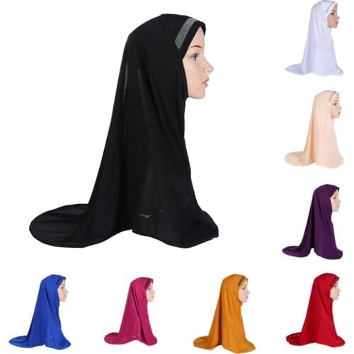 Muslim Women Hijab One Piece Amira Full Cover Head Head Wrap Scarf Long Shawl Turban Khimar Veil Islamic Niquabs Hijabs Fashion
