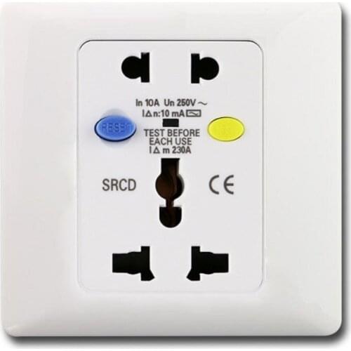 Wall Outlet Plate Electric Leakage Protection Electric Socket EU UK US AU Plug Universal Socket Home Appliance Safety Socket