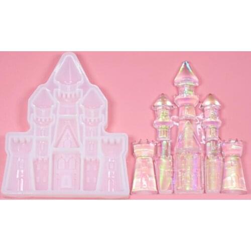 1PCS transparent castle silicone mold castle mold DIY water drop set silicone mold