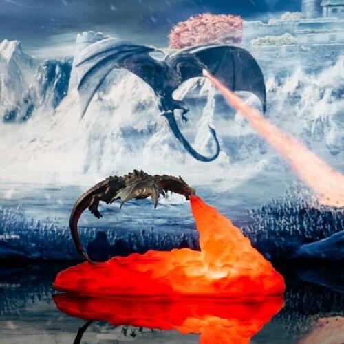 Dropship 3D Printed LED Dragon Lamps As Night Light Home Hot Sale Than Moon Lamp Night Lamp Best Gifts For Kids