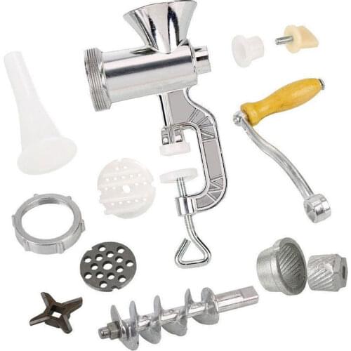 Manual Meat Grinder & Sausage Stuffer Meat Grinder Mincer Pasta Maker Crank Support dropshopping