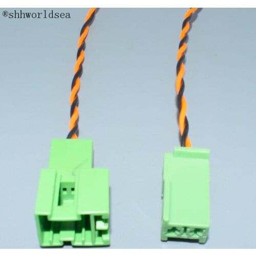 Worldgolden 2p pin male female car harness modified bass Bass wire horn wire subwoofer connector for benz for bmw for porsche