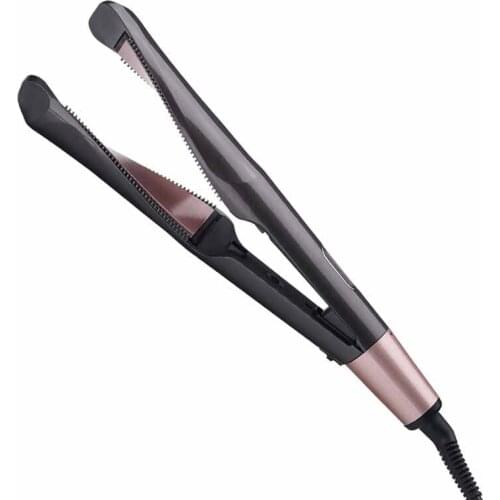 2 in 1 twisted curler slanting plate liquid crystal straightening machine tail rotation temperature control splint D404