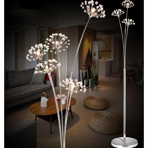 Modern LED Floor Lamps for Bedroom Decors Dandelion Design Decorative Lighting Fixtures 3 lights or 5 lights