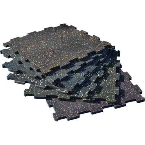 10pcs 50x50x2cm Splicing Gym rubber mats Home/Commercial Gym garage Heavy Duty Rubber Extra Thick Mat Flooring Tile