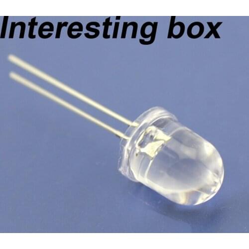 10mmLED white hair straw hat led light emitting diode led lamp beads highlight green blue red model assembly material