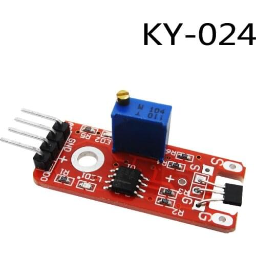 Smart Electronics 1pcs 4pin KY-024 Linear Magnetic Hall Switches Speed Counting Sensor Module