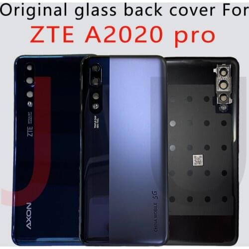For Zte A2020 pro Battery Back Cover Housing Door with Adhesive For ZTE Axon 10 Pro Battery Cover with Camera Frame Glass Lens