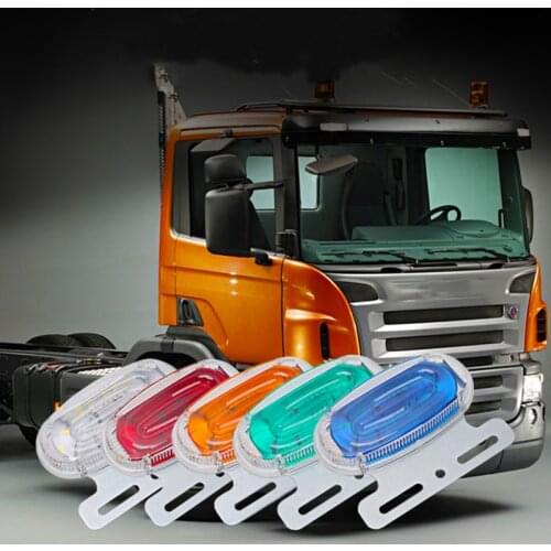 12V-24V Truck Side Light LED Front Side Marker Indicator Light Car Truck Van Trailers Amber Camper Lamp