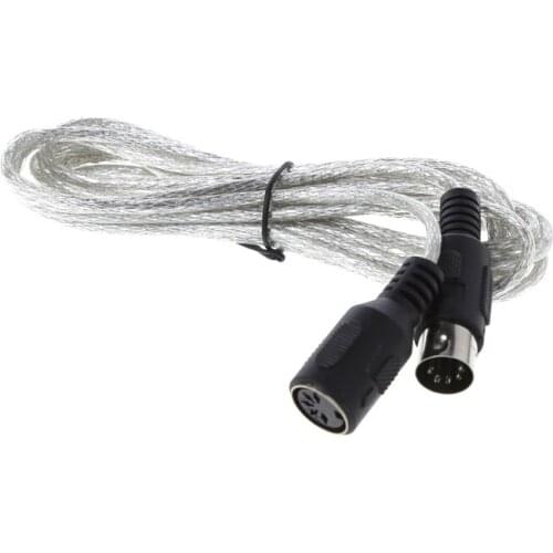 2021 Top MIDI Extension XLR Cable Keyboard 5 Pin Core Electric Guitar Cannon Link Line