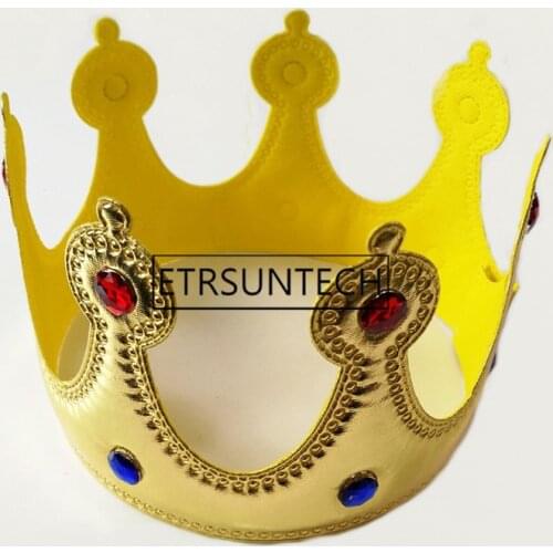 300pcs Gold Crown King Queen Princess Fancy Dress Accessory Adjustable Kids Adult Props Cosplay Party Hats