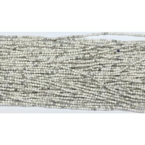 White natural howlite stone 2mm 3mm Fashion round faceted loose spacers beads diy jewelry making finding accessories 15inch B477