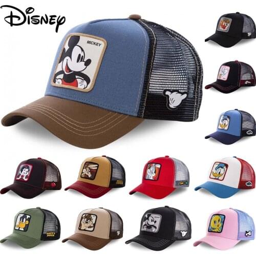 Disney Brand Baseball Cap Donald High Quality Mesh Hat Summer Cartoon Mickey Net Cap For Women Men TAZ BUNNY Drop Shipping